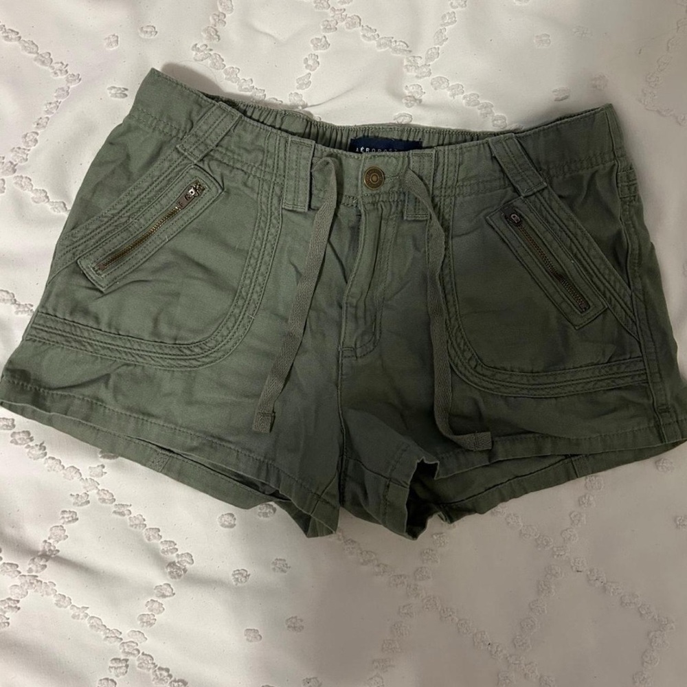 Aeropostale Olive Cargo Shorts